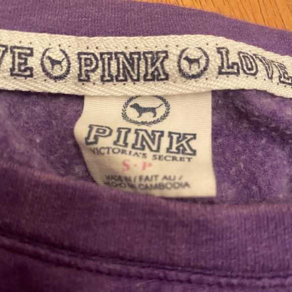 Pink purple & blk long sleeve  sweatshirt NEW sz S - Picture 13 of 13